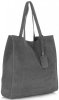 Kožené kabelka shopper bag Vittoria Gotti šedá V205454